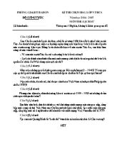 Đề thi chọn HSG lớp 9 THCS thị xã Ba Đồn năm học 2014 - 2015 môn thi Lịch sử